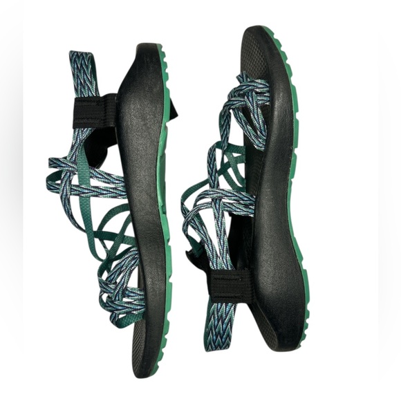 Chaco Women's Sandals - Black and Green - Picture 4 of 9